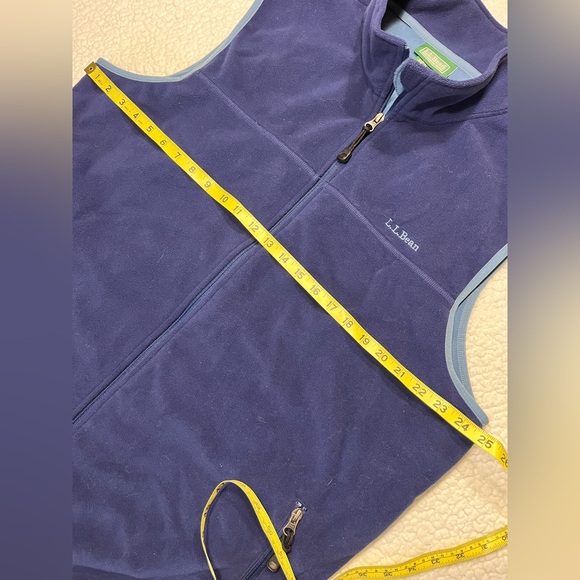 L.L. Bean Blue Fleece Vest Mens XL - Picture 6 of 6